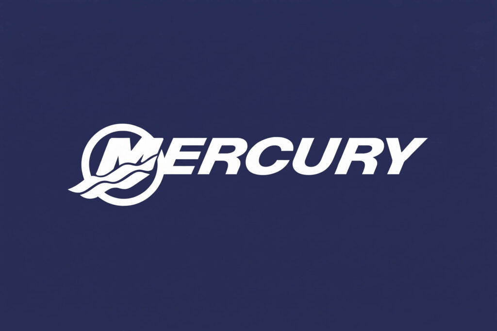 Логотип Mercury. Переход в справочник со статьями и характеристиками гребных винтов Mercury для лодочных моторов от 50 л.с.