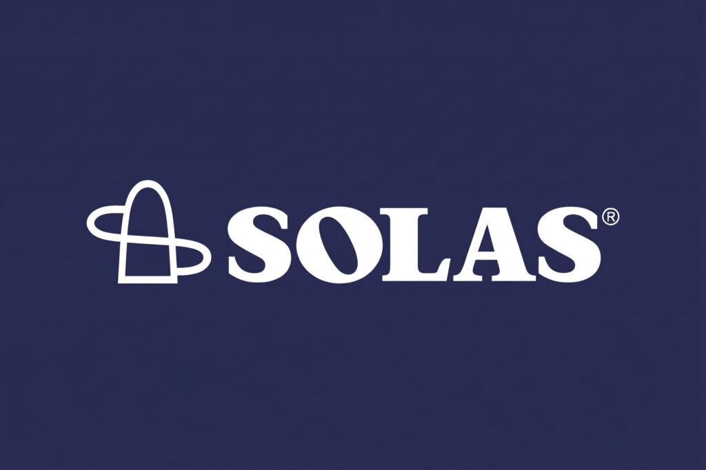 Логотип Solas. Справочная база по алюминиевым и стальным гребным винтам Solas для двигателей от 50 л.с.